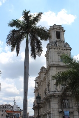 Historic architecture in Central Park, Havana.